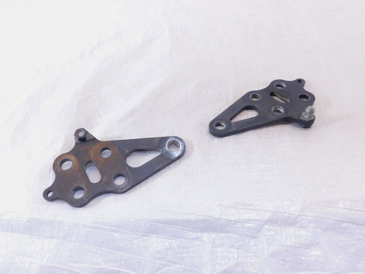 Pair Black 2008-2016 Polaris Victory Vision Engine Motor Mount Rear Brackets - C3 Cycle