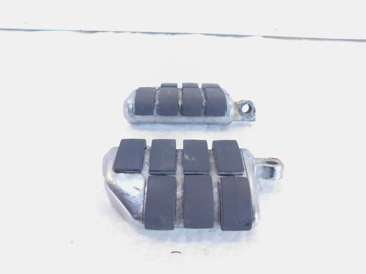 Pair Harley Touring FXR Dyna Sportster & Softail Black ISO Peg Footpeg Footrests - C3 Cycle