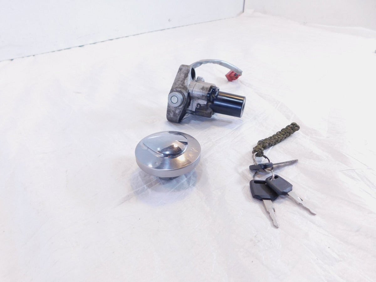 Yamaha V-Star 650 XVS650 & 1100 Ignition Switch Steering Lock Gas Cap Set & Key - C3 Cycle