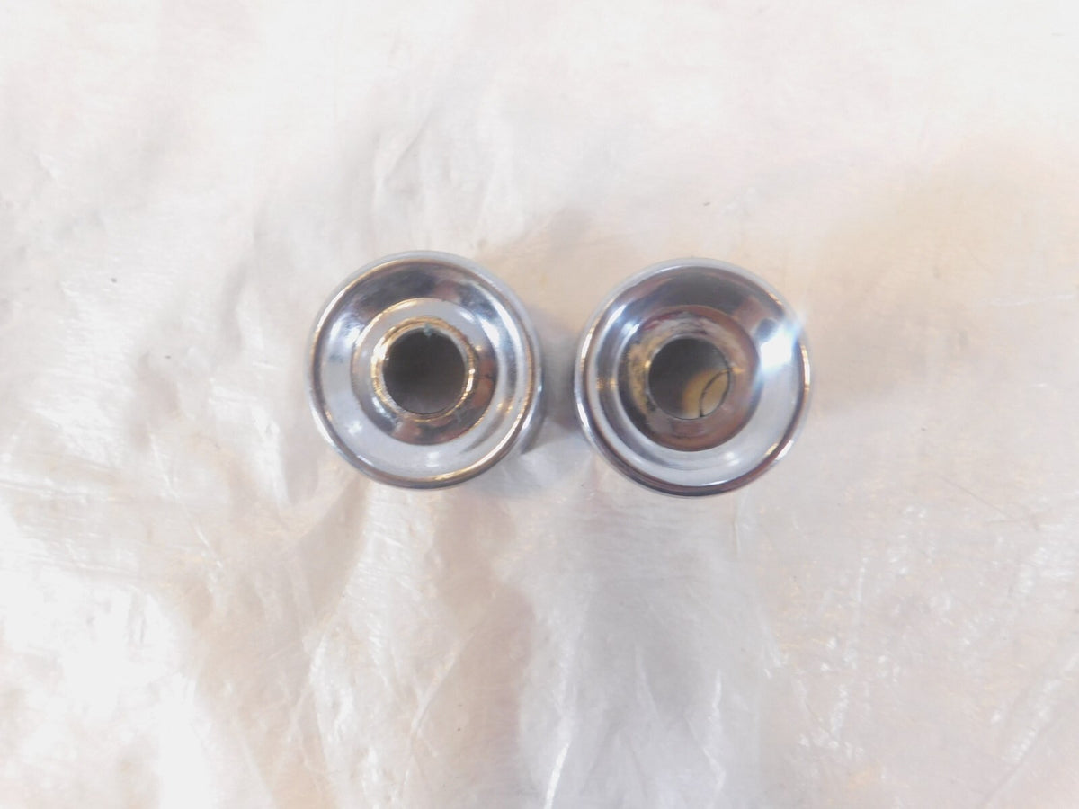 1986-1990 Harley Davidson Sportster 883 & 1200 Chrome Rear Shock Bolt Covers - C3 Cycle