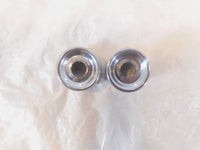 1986-1990 Harley Davidson Sportster 883 & 1200 Chrome Rear Shock Bolt Covers - C3 Cycle