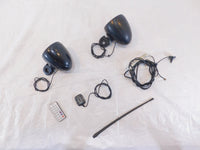 2005-2015 Yamaha Majesty YP400 Handlebar Clamp On Front Shark Speakers Pair - C3 Cycle