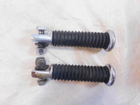 Harley Davidson FXR Dyna Sportster & Softail Black Rubber Footpegs Footrests - C3 Cycle