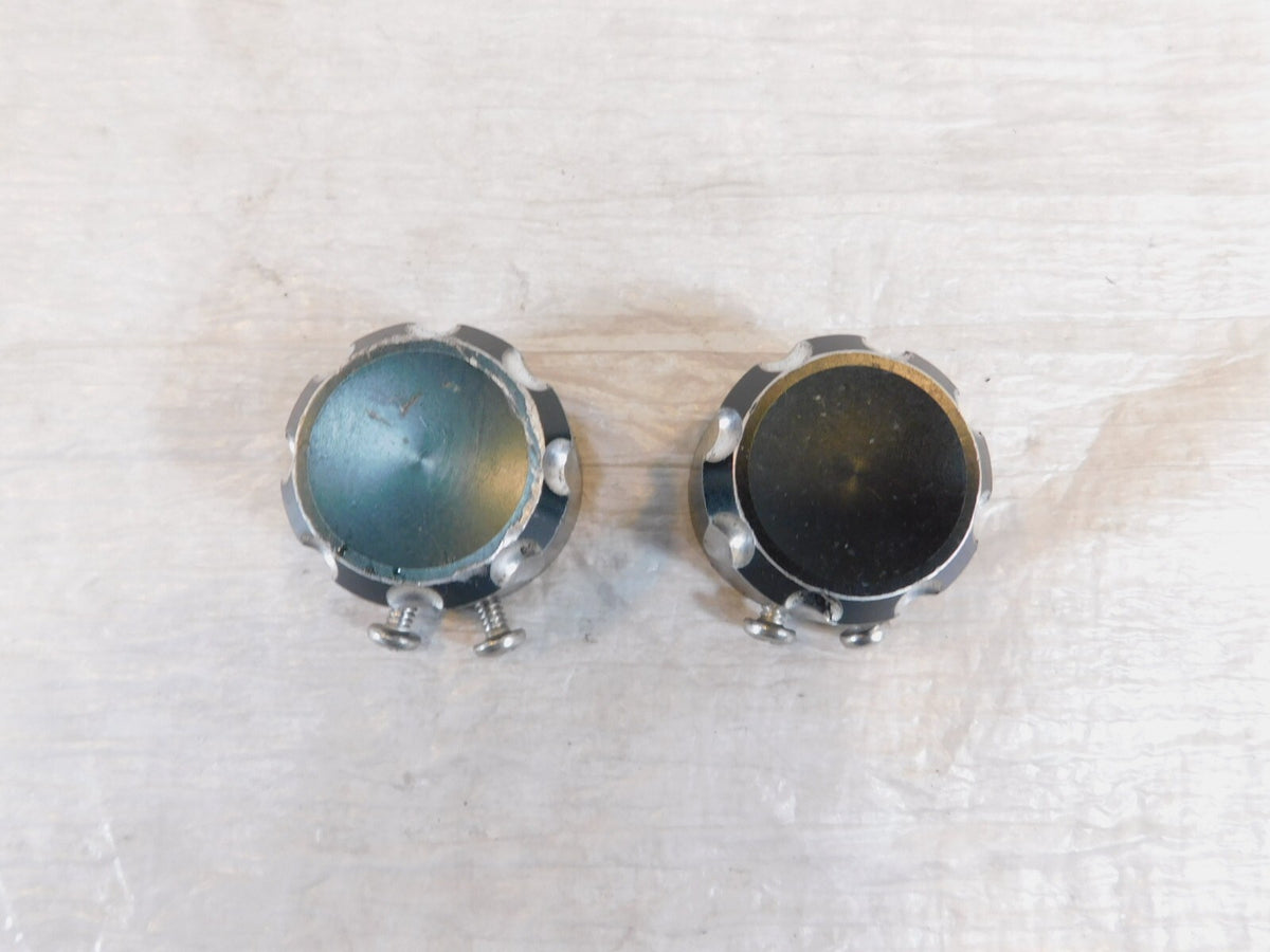 Pair Harley Davidson Touring Dyna Softail & Sportster Front Axle Nut Covers