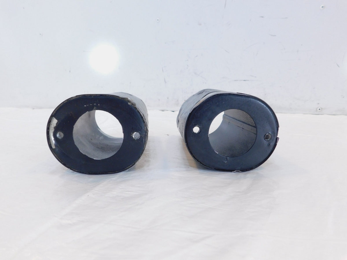 Harley Road King & Electra Glide & Softail Black Front Fork Slider Cover Tins - C3 Cycle
