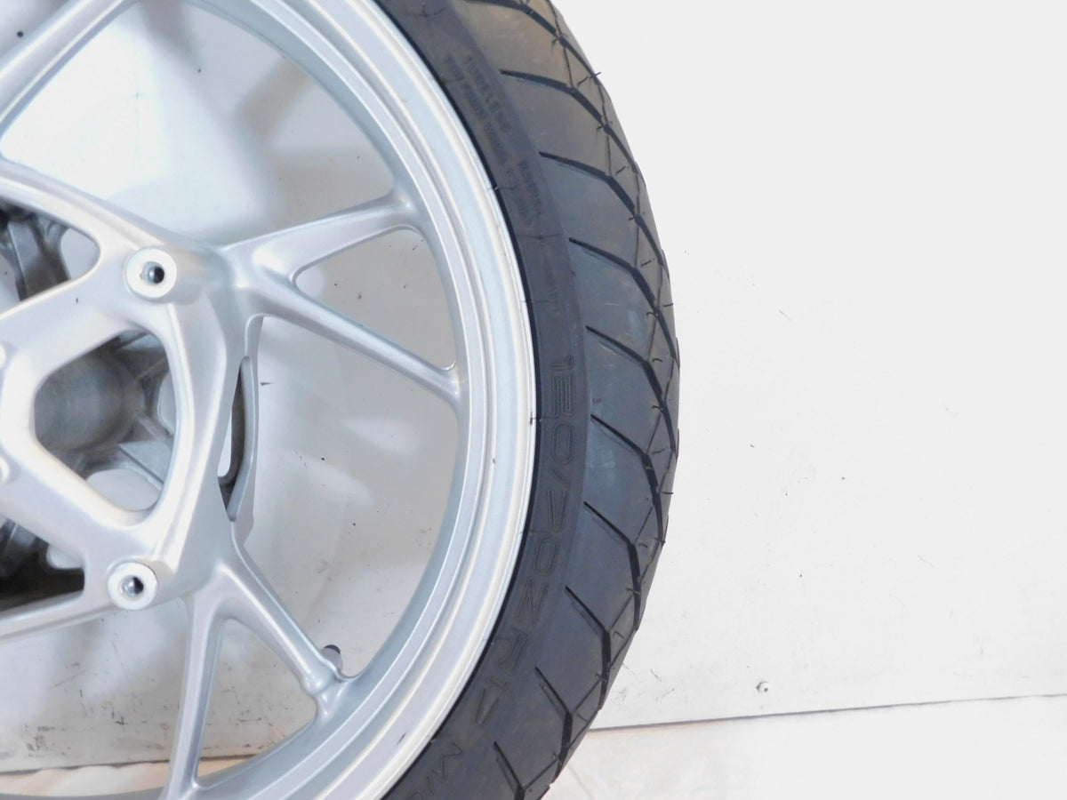 2012-2018 BMW F800 F800GT Cast Silver Front Wheel Rim & Tire 5.5 X 17 - Bent - C3 Cycle