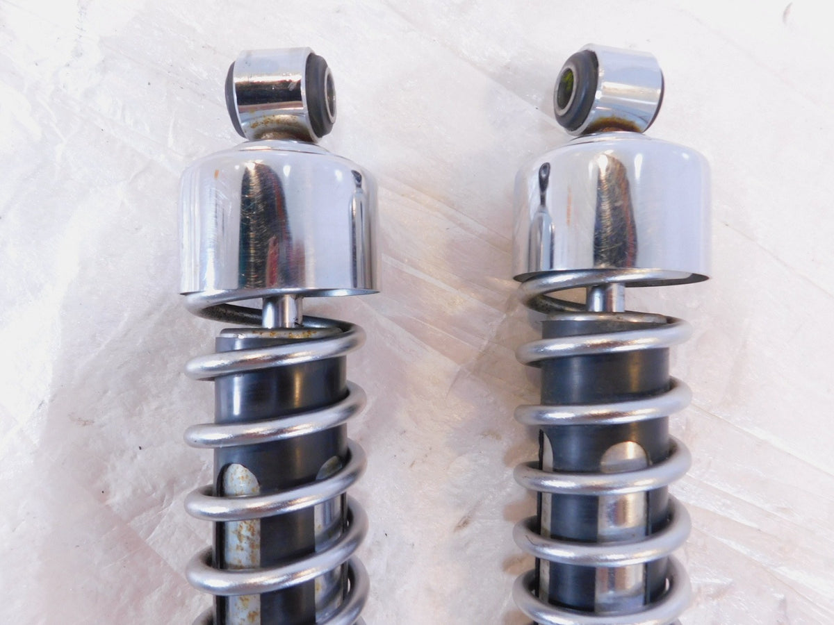 2007-2010 Harley Davidson Sportster 883 & 1200 Low Chrome Rear Shock Absorbers - C3 Cycle
