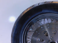 2000 2001 2002 & 2003 Indian Gilroy Scout Chrome Laced Rear Wheel Rim - Bent - C3 Cycle