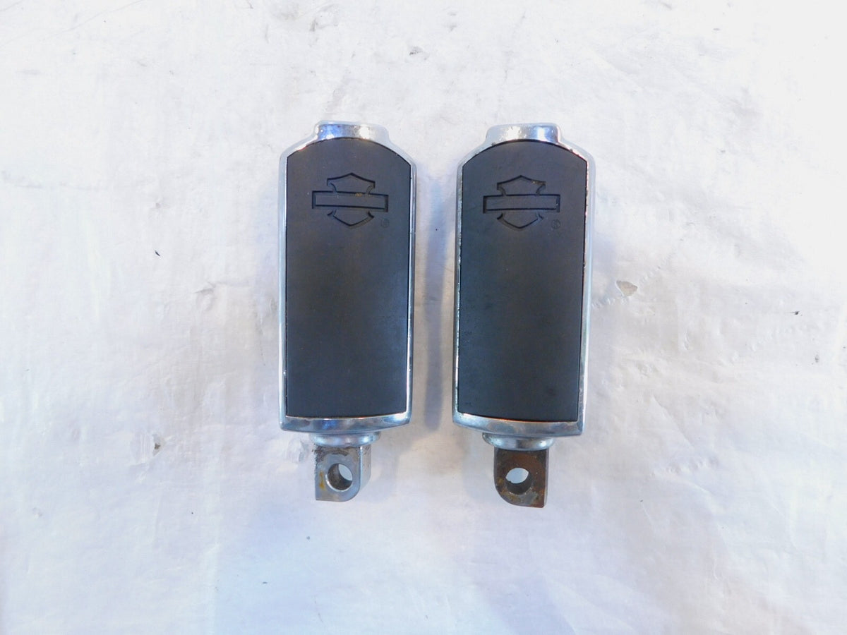 Harley Touring FXR Dyna Sportster & Softail Black & Chrome Footpegs Footrests
