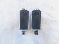 Harley Touring FXR Dyna Sportster & Softail Black & Chrome Footpegs Footrests