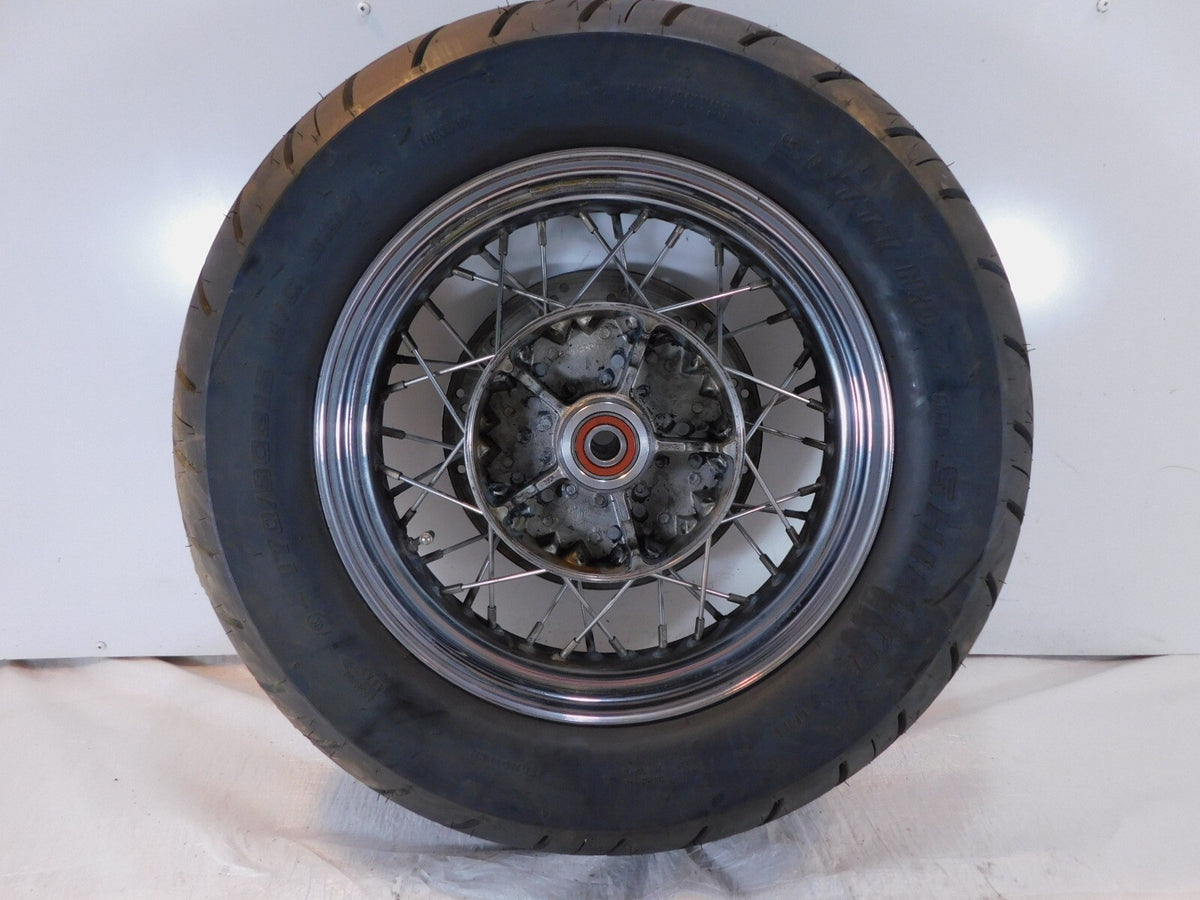 2002-2008 Triumph America Spoked Laced Rear Wheel Rim & Tire - 15" x 3.5" - C3 Cycle