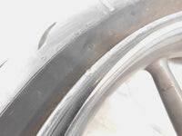 2006-2016 Triumph Daytona 675 Spoked Front Wheel Rim & Tire 3.5" x 17" - Cracked - C3 Cycle