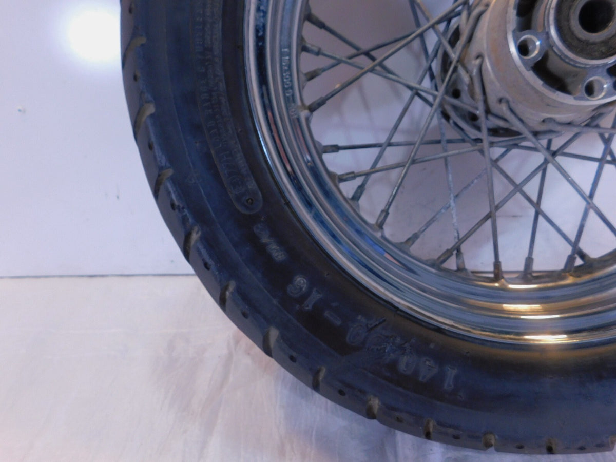 Harley Davidson Softail Heritage & Springer Black Spoked Rear Wheel Rim & Tire - C3 Cycle