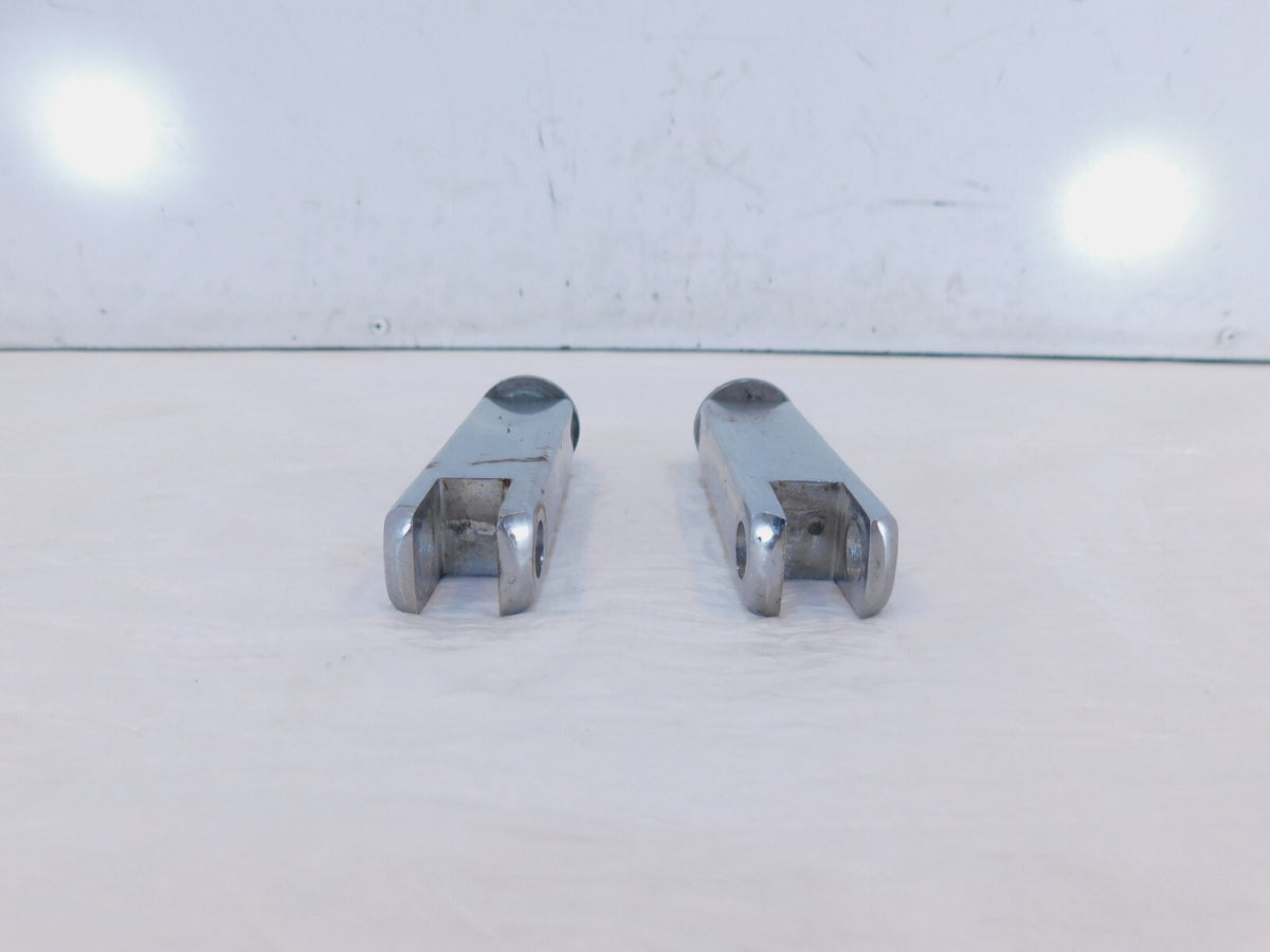 Harley EVO FXR EVO Dyna Chrome Front Highway Footpeg Peg Mount Clevis Brackets - C3 Cycle