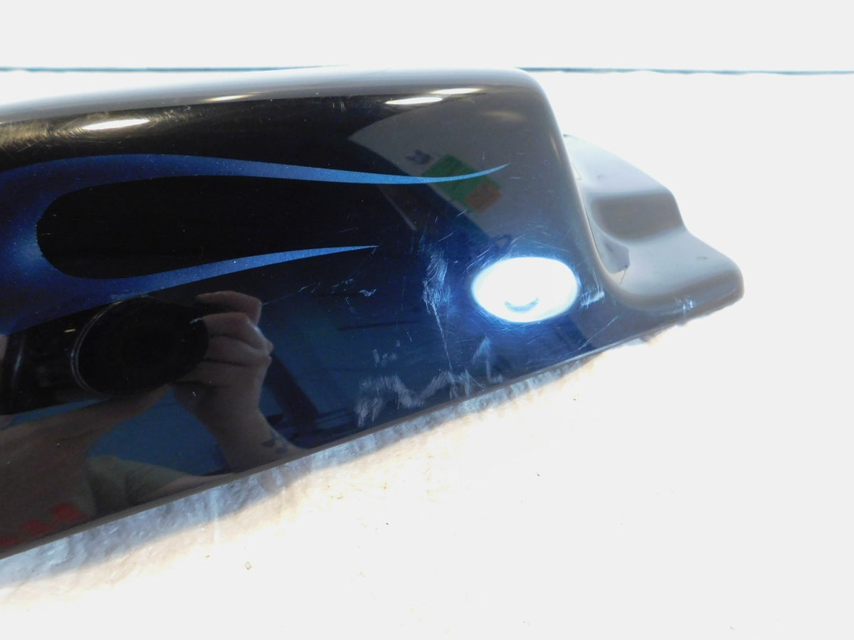 Harley Road Glide & Electra Glide Ultra Classic Right Blue Flames Side Cover - C3 Cycle