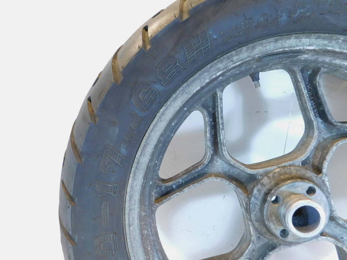 BMW K100 K100LT K100RS K100RT K75 K75S K75RT Silver Rear Cast Iron Wheel Rim - C3 Cycle