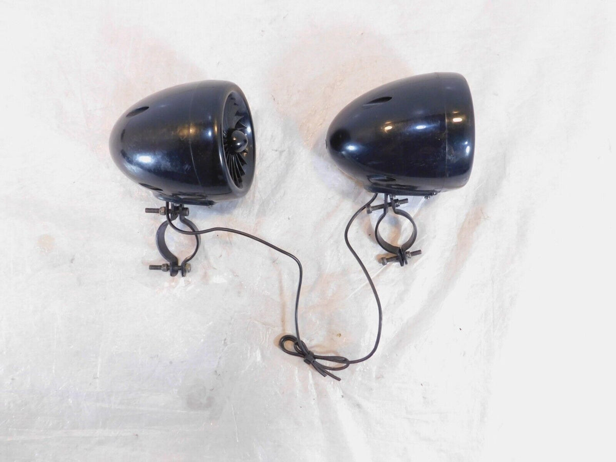 Honda Shadow Aero 750 VT750C Dual Front Handlebar Radio Audio Speakers & Clamps - C3 Cycle
