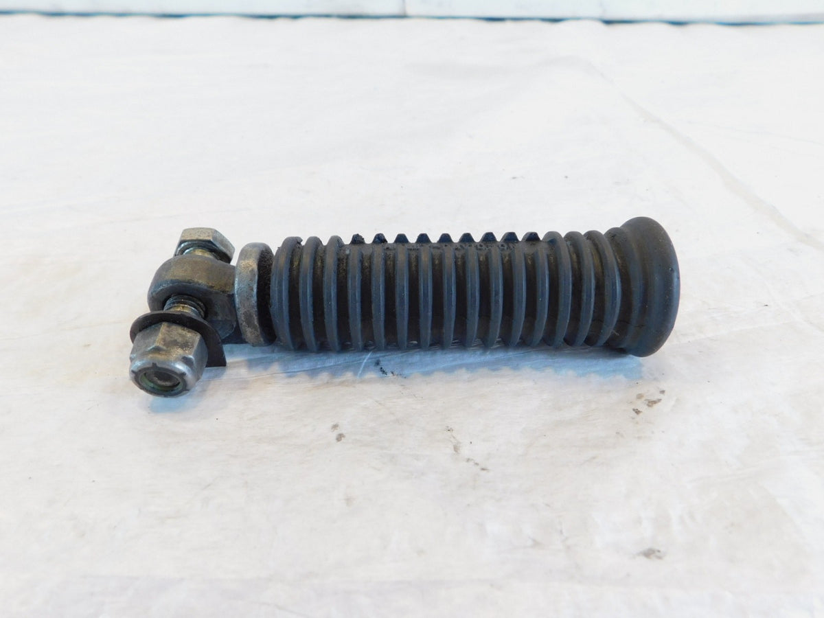 One Harley Touring FXR Dyna Sportster & Softail Black Rubber Footpeg Footrest - C3 Cycle