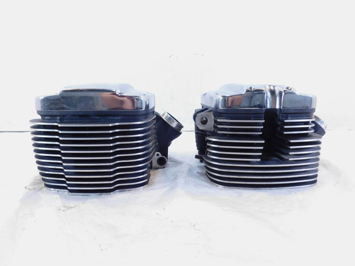 2006 2007 Victory Hammer Kingpin Jackpot & Vegas Black Cylinder Heads w/ Valves - C3 Cycle