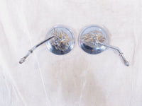 Harley Dyna Sportster Softail FXR Sportster Front Chrome Rear View Mirror - Set - C3 Cycle