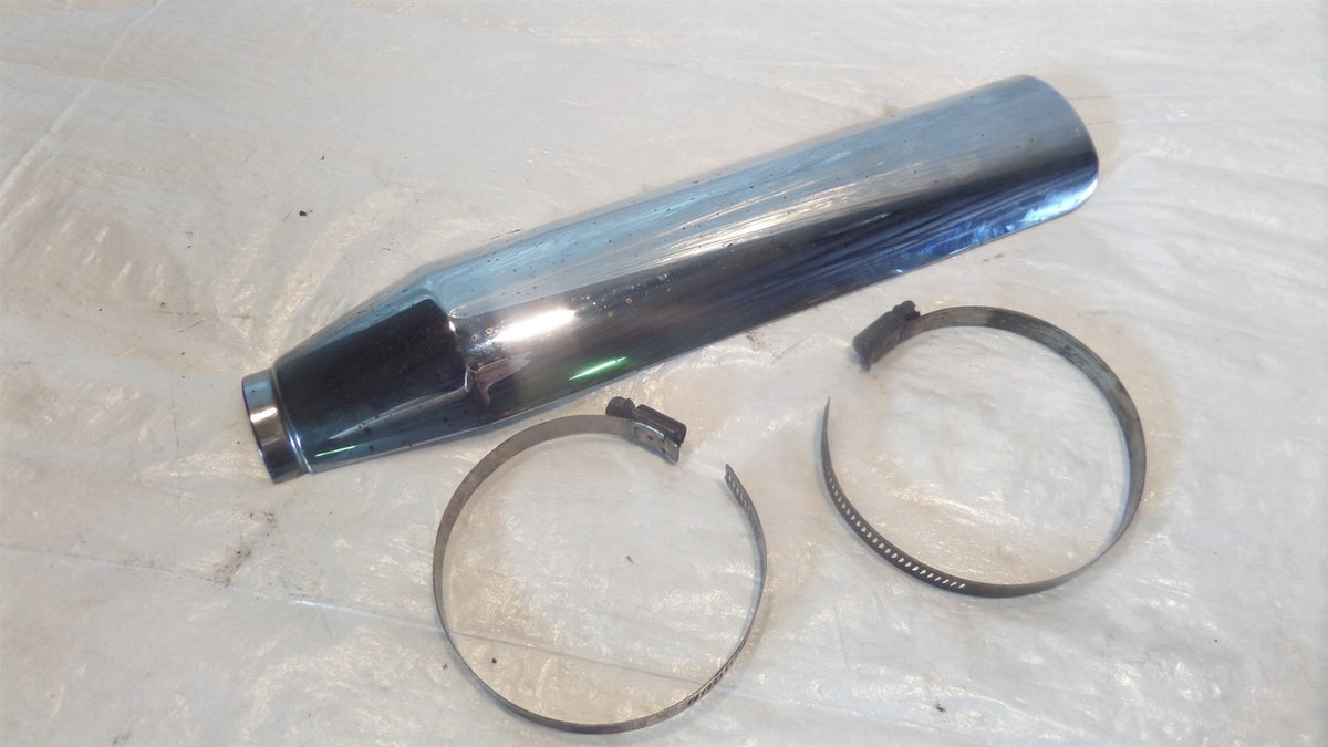 Harley Davidson Sportster 883 1200 Low Custom Chrome Exhaust Pipe Muffler Shield - C3 Cycle