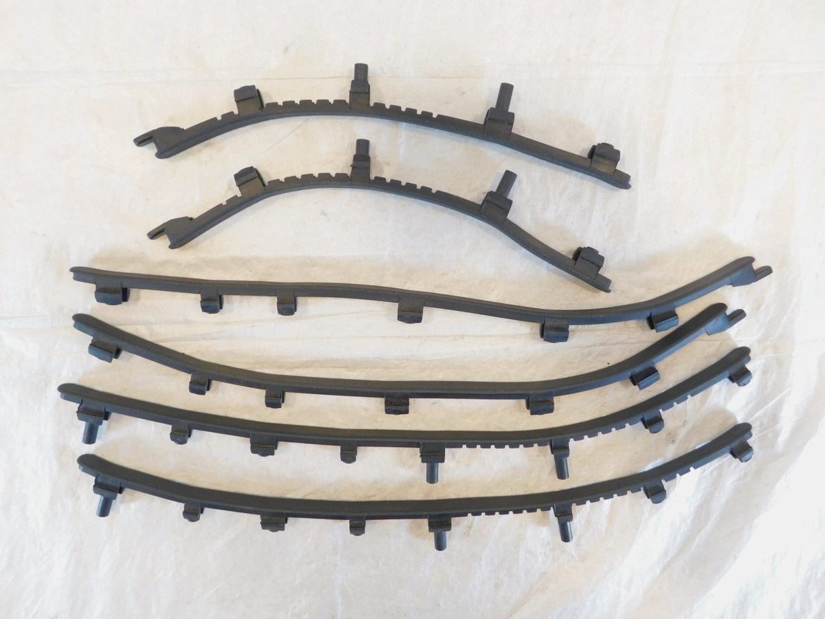Piaggio Vespa LX LXV S 50 125 150 Rubber Lower Central Foot Mat Strips - C3 Cycle