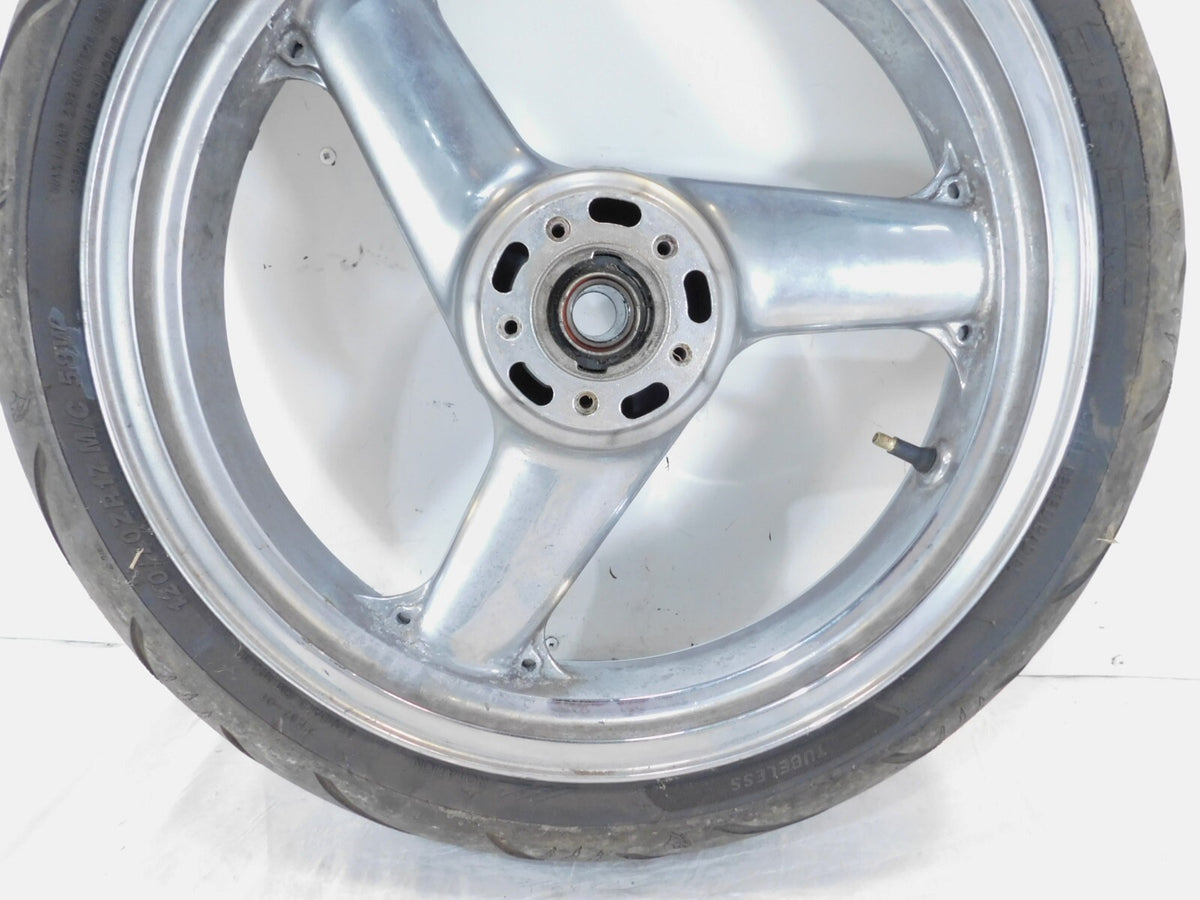 2002 2003 2004 2005 Kawasaki ZZR1200 ZX1200C Front Wheel Rim & Tire - 17x3.5" - C3 Cycle