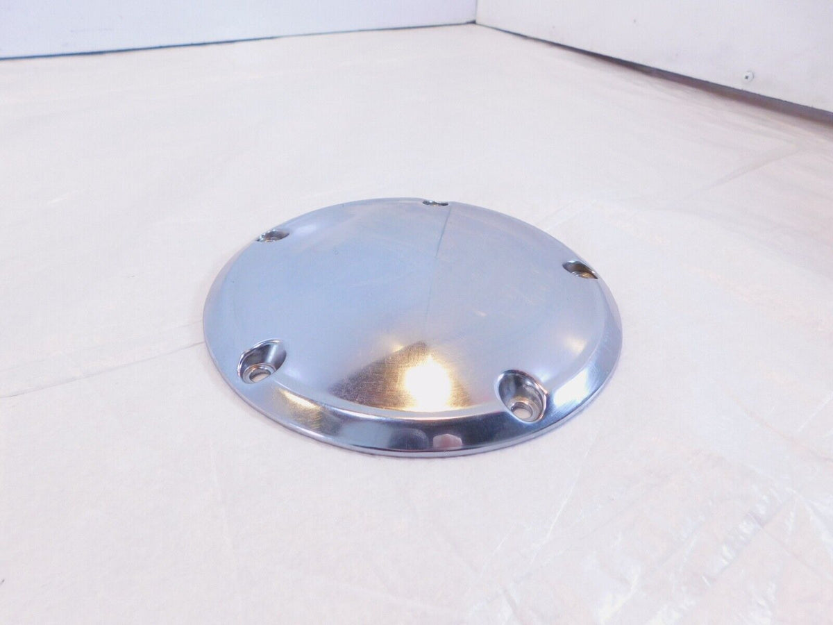 Harley Davidson Twin Cam Dyna Softail Left Engine Chrome Derby Clutch Cover - C3 Cycle