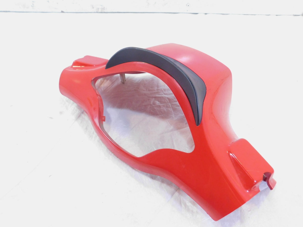 Piaggio Vespa Primavera 50 125 150 Red Front Upper Handlebar Cover Fairing - C3 Cycle