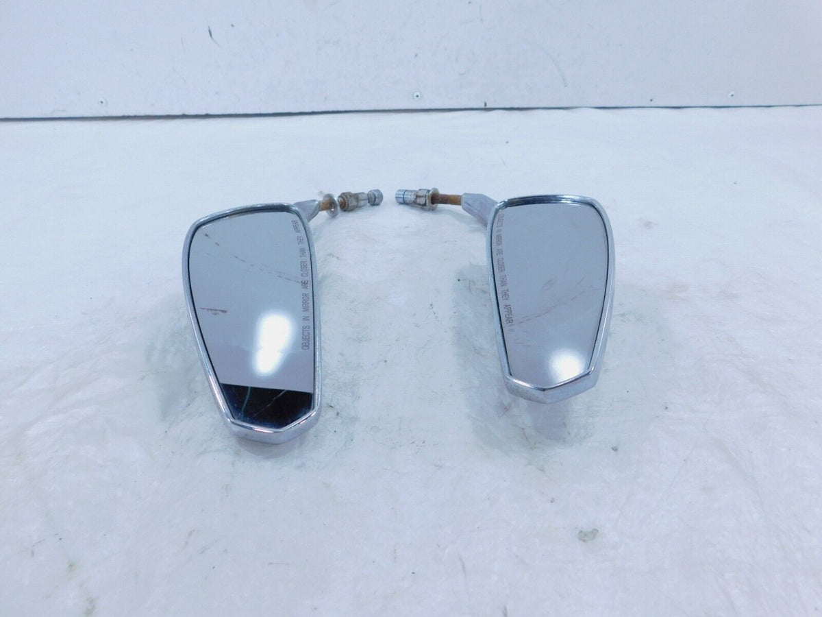Pair Harley Dyna Sportster Softail FXR Sportster Front Chrome Rear View Mirrors - C3 Cycle