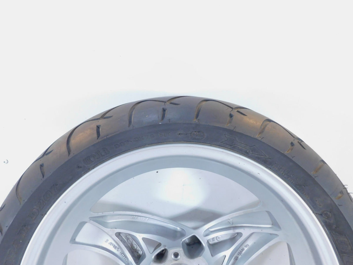 2001-2005 BMW F650 CS F650CS Scarver Silver Rear Rim Wheel & Tire - 36317681009 - C3 Cycle