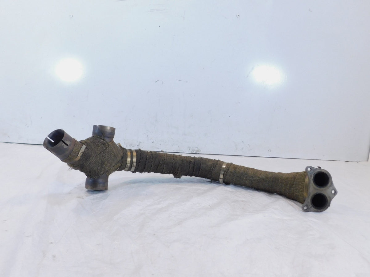 Ducati Sport Touring ST4 S Wrapped Exhaust Muffler System Horizontal Header Pipe - C3 Cycle