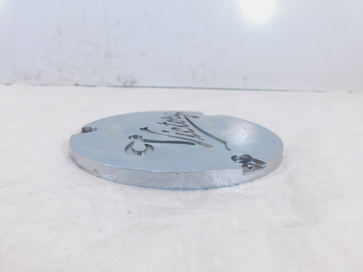 Victory Sport Deluxe Standard V92 Cruiser Chrome Left Engine Clutch Derby Cover - C3 Cycle