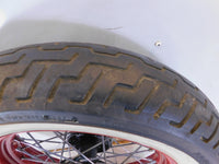 Harley Davidson Softail Heritage Classic Deluxe Spoked Front Wheel Red Rim Tire - C3 Cycle