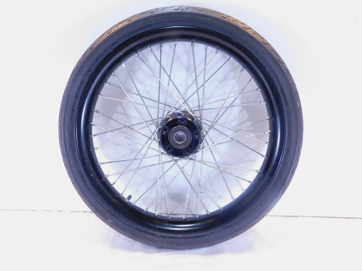 2011-2013 Harley Davidson Softail Blackline Laced Front Wheel Rim & Tire - BENT - C3 Cycle