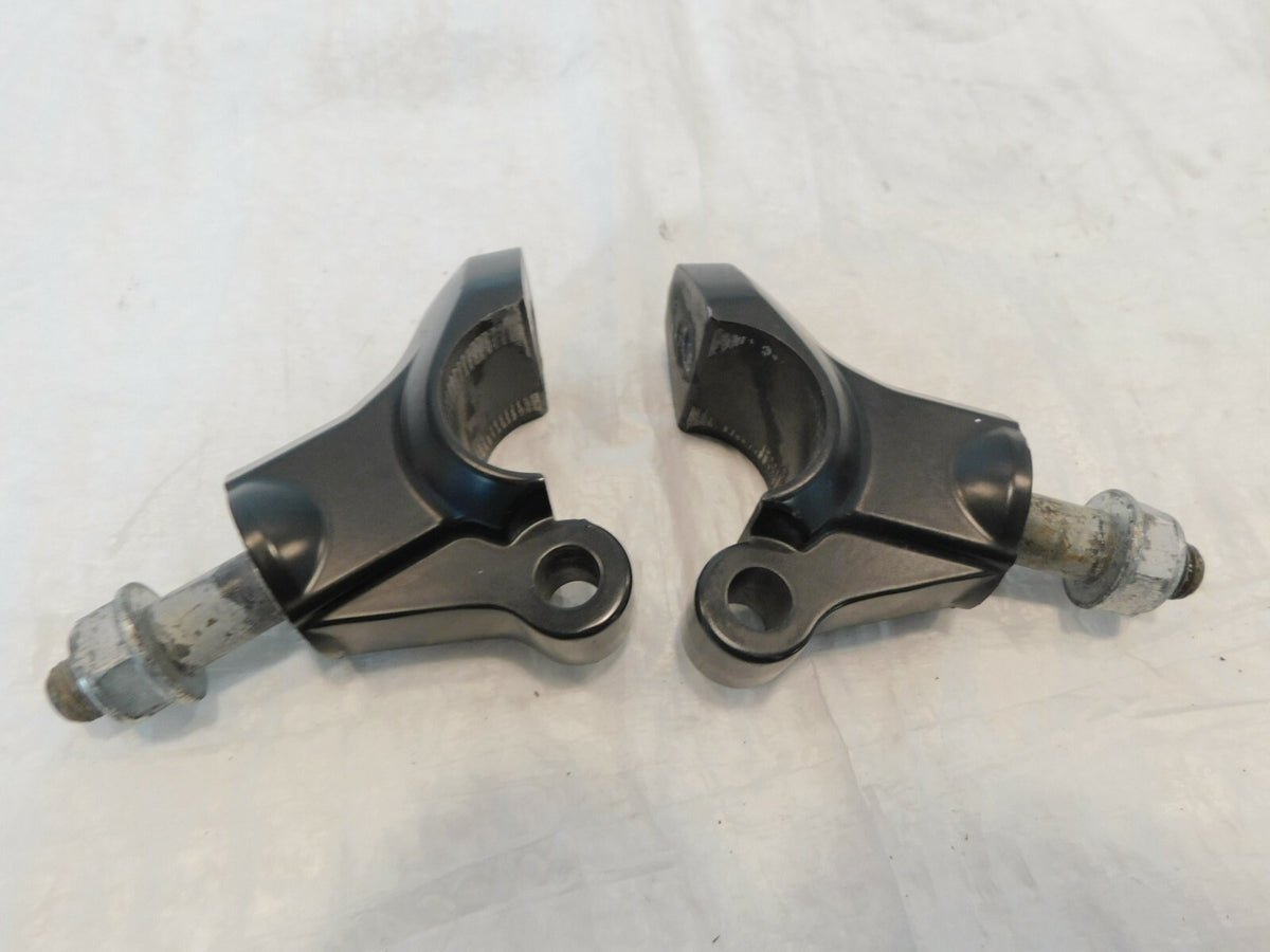 2010 2011 2012 2013 Kawasaki Z1000 ZR1000 Lower Handlebar Riser Clamp Mounts - C3 Cycle