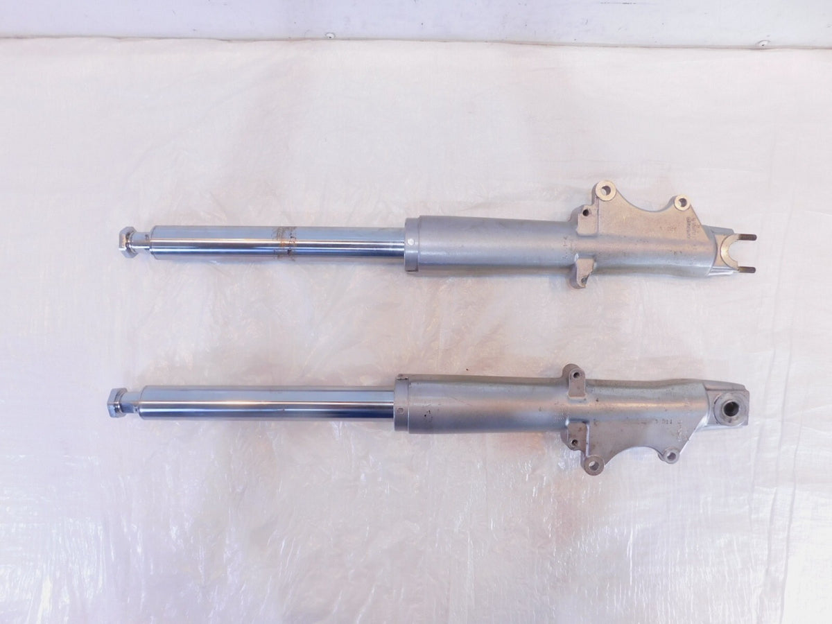 Bent Harley Davidson Road King Electra Glide Chrome Front Suspension Fork Shocks - C3 Cycle