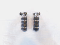 Harley Touring FXR Dyna Sportster & Softail Chrome & Rubber Footpegs Footrests - C3 Cycle
