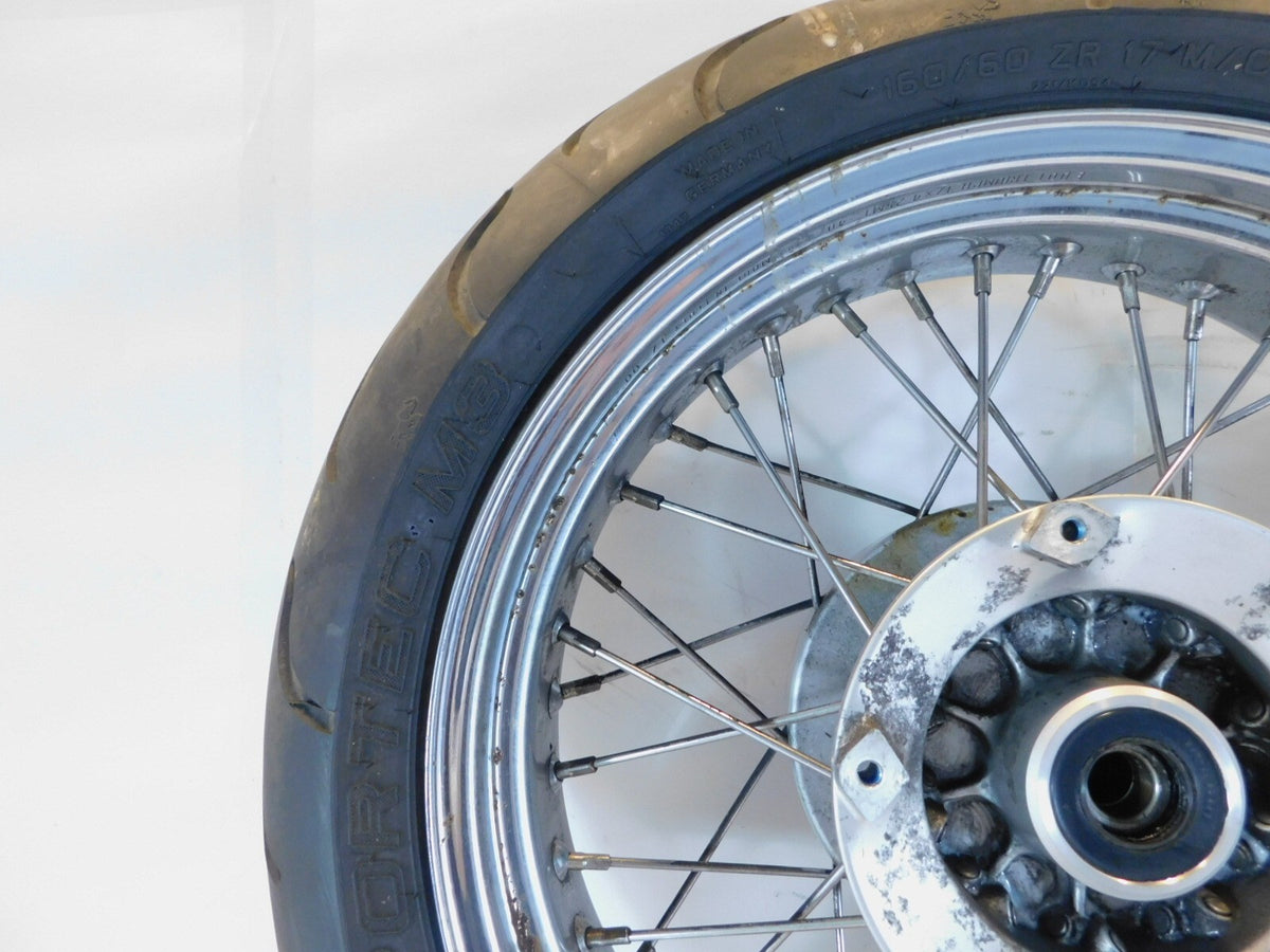 1998-2003 Triumph Thunderbird Sport Chrome Spoked Rear Wheel Rim & Tire