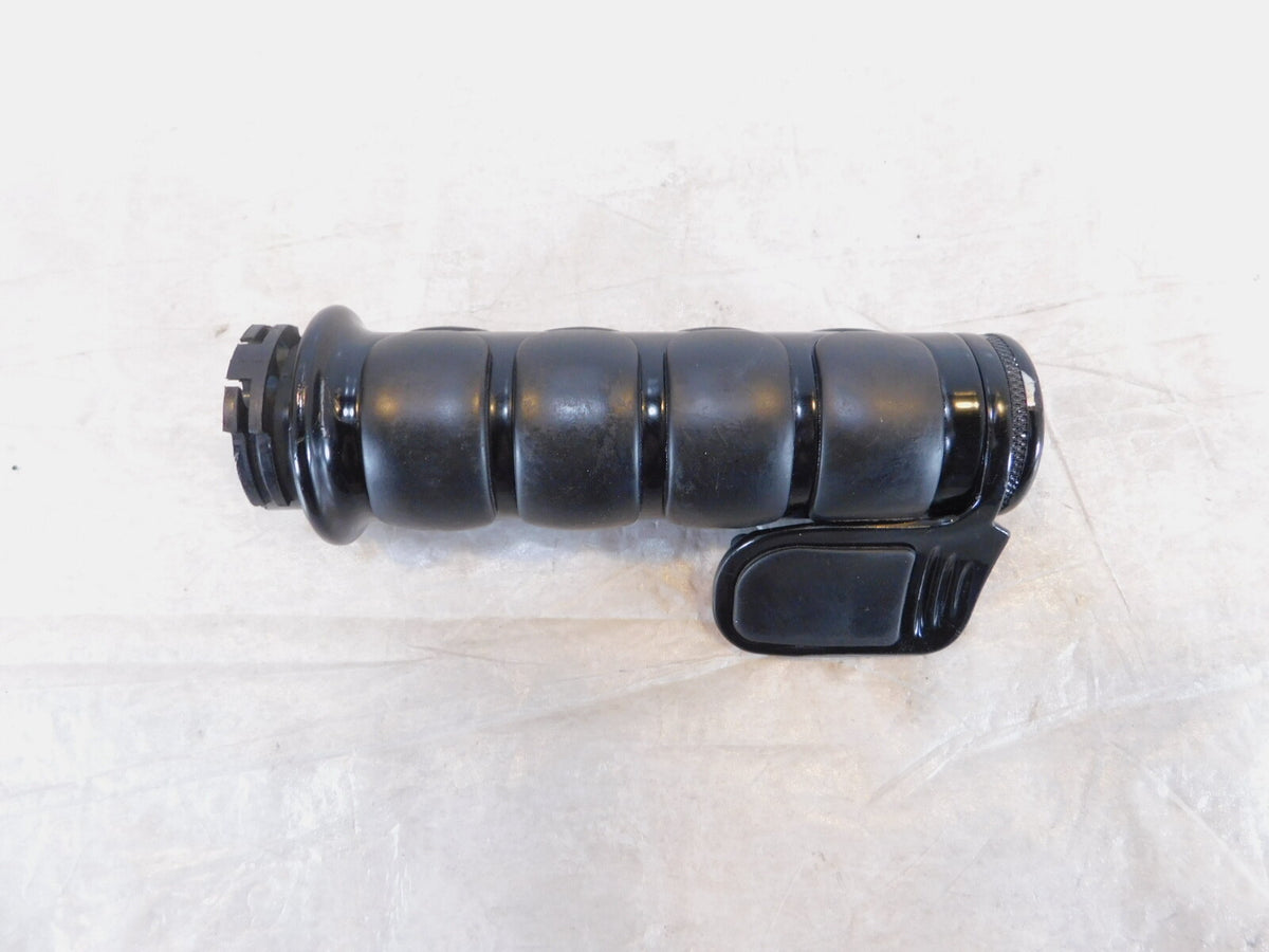 Harley Davidson Dyna Softail Sportster Rubber & Metal Handlebar Right Hand Grip