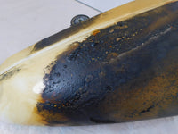 03 2003 Indian Gilroy Scout Right Side Fuel Gas Petrol Tank White- Rusty - C3 Cycle