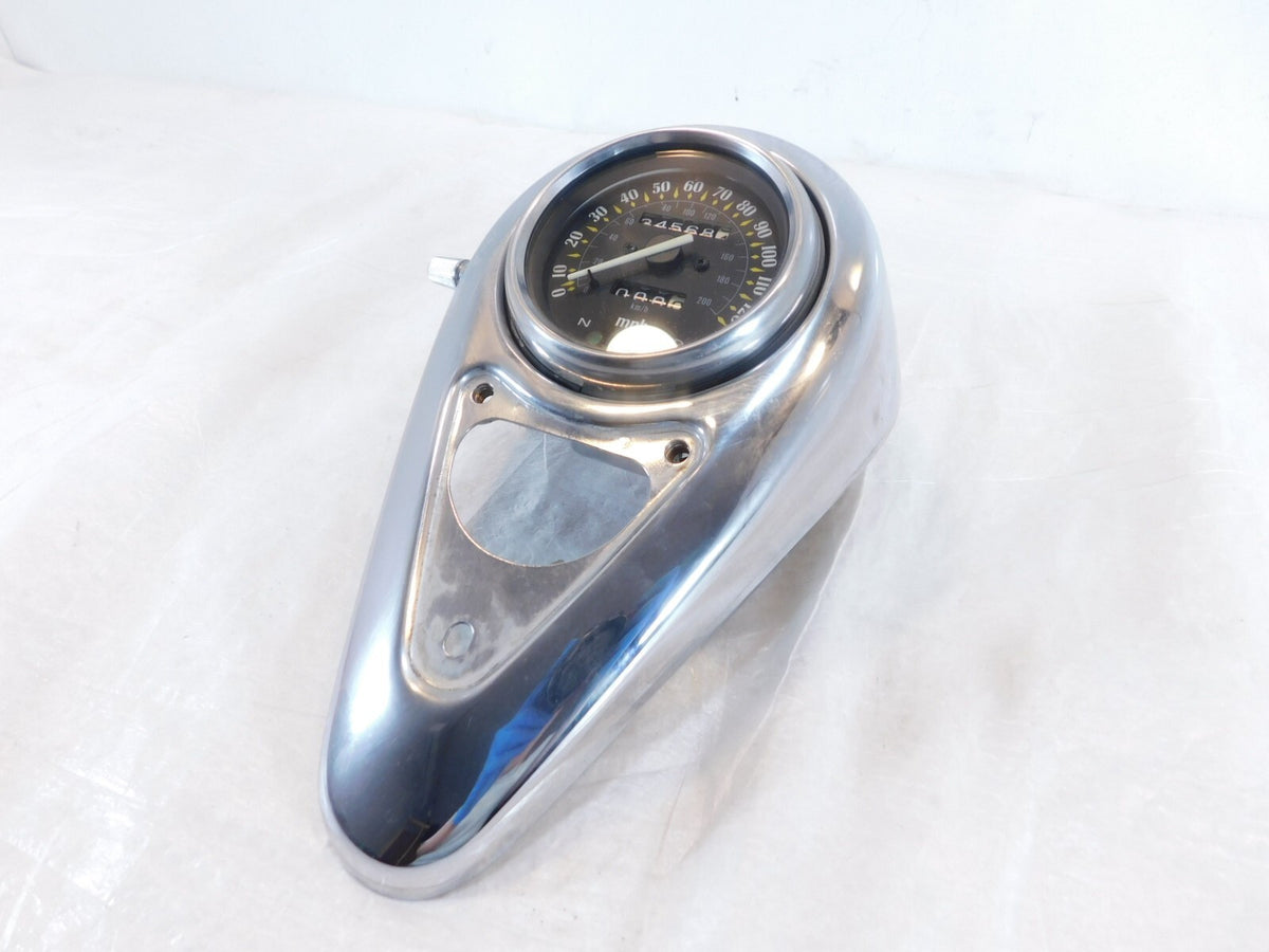 2001-05 Kawasaki VN800 Vulcan 800 Classic Fuel Tank Cover Console w/ Speedometer - C3 Cycle