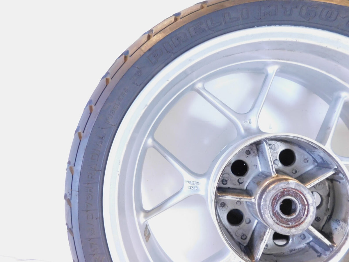 2007 2008 2009 2010 2011 2012 Triumph Tiger 1050 SE Silver Rear Wheel Rim & Tire