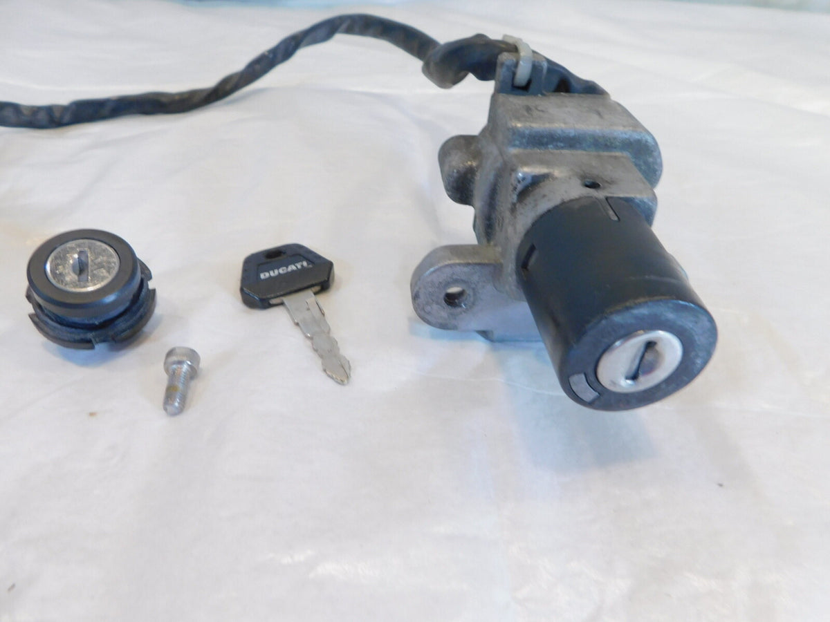 Ducati Sport-Touring ST3 & ST4 Ignition Switch & Fuel Tank Seat Lock Set Keyset - C3 Cycle