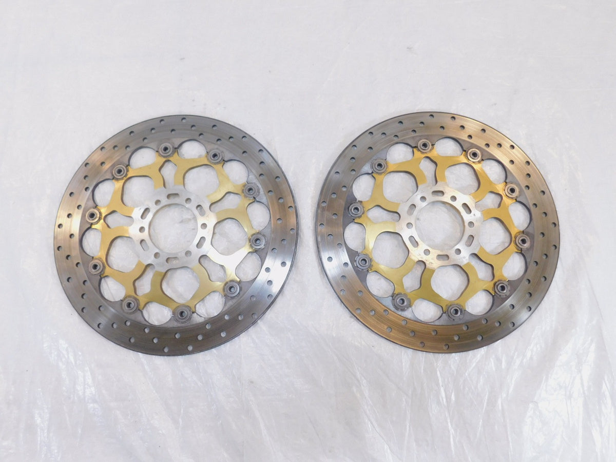 Pair Ducati Sport Touring ST4 S & Monster S4 S4R Front Wheel Brake Disc Rotors - C3 Cycle