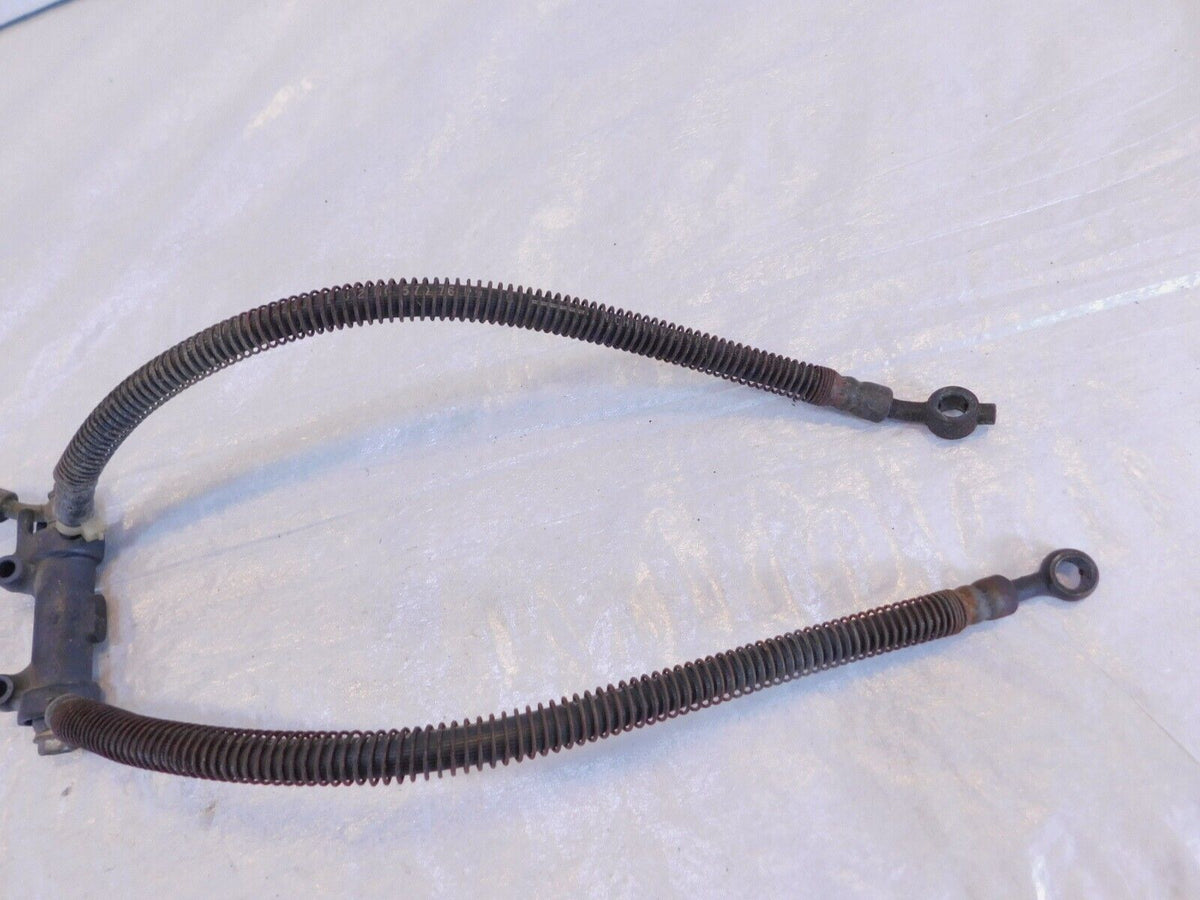 1990-1993 Kawasaki Ninja ZX6 ZX600D Front Wheel Brake Hose Pipe Lines & Joint - C3 Cycle