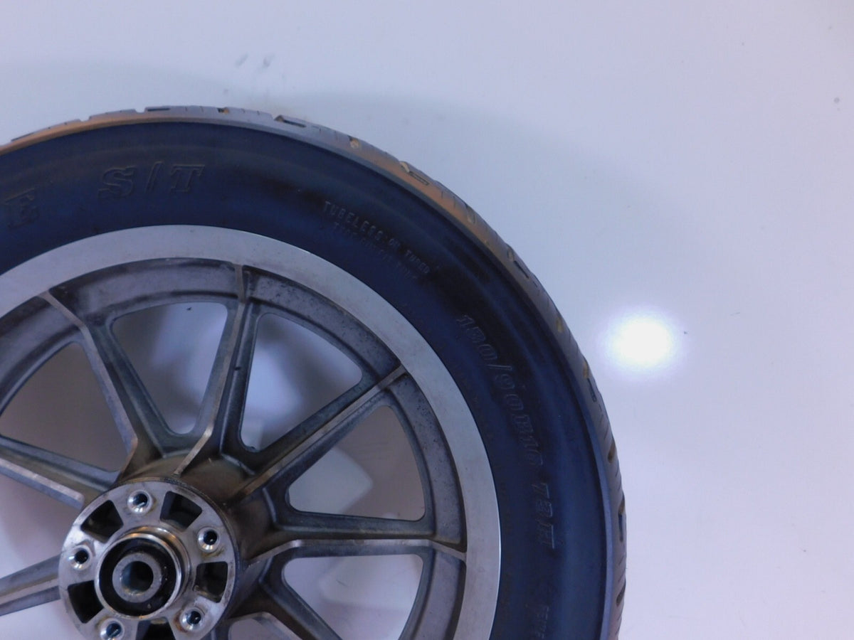 Harley Davidson Dyna Softail Sportster 883 1200 Silver Cast Rear Tire Wheel Rim - C3 Cycle