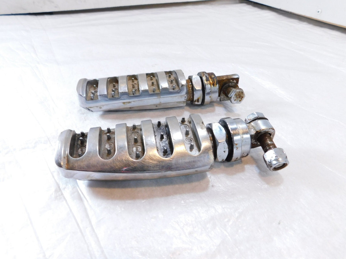 Harley Touring FXR Dyna Sportster & Softail Chrome Foot Peg Footpeg Footrests - C3 Cycle