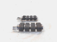 Pair Harley Touring FXR Dyna Sportster & Softail Black ISO Peg Footpeg Footrests - C3 Cycle