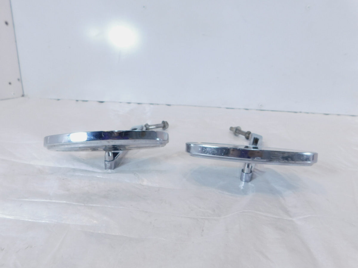 Harley Dyna Sportster Softail FXR Sportster Front Chrome Rear View Mirror - Set - C3 Cycle